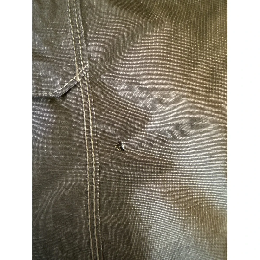 The North Face Mens 34 Regular Convertible Cargo Pants Gray Ripstop Hiking Pant